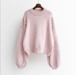 画像14: Pearl Hi-Neck Knit Pullover パール 真珠付ハイネックニット プルオーバー セーター (14)