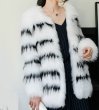 画像3: Women Fox Fur  coat リアルフォックスファーコート ジャケット (3)
