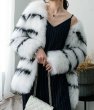 画像2: Women Fox Fur  coat リアルフォックスファーコート ジャケット (2)