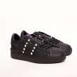 画像5: Unisex Real Leather Rockstud Untitled Leather Sneakers ユニセックス本革 本皮 レザー スタッズ付 スニーカー (5)