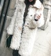 画像2: Women  sheepskin fur long coat リアルシープスキンカーリームートン ロングコート ジャケット (2)