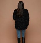 画像9: fake lamb hair  zipper coat  jacket フェイクファーカーリームートンジップコートジャケット (9)