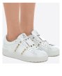 画像2: Unisex Real Leather Rockstud Untitled Leather Sneakers ユニセックス本革 本皮 レザー スタッズ付 スニーカー (2)