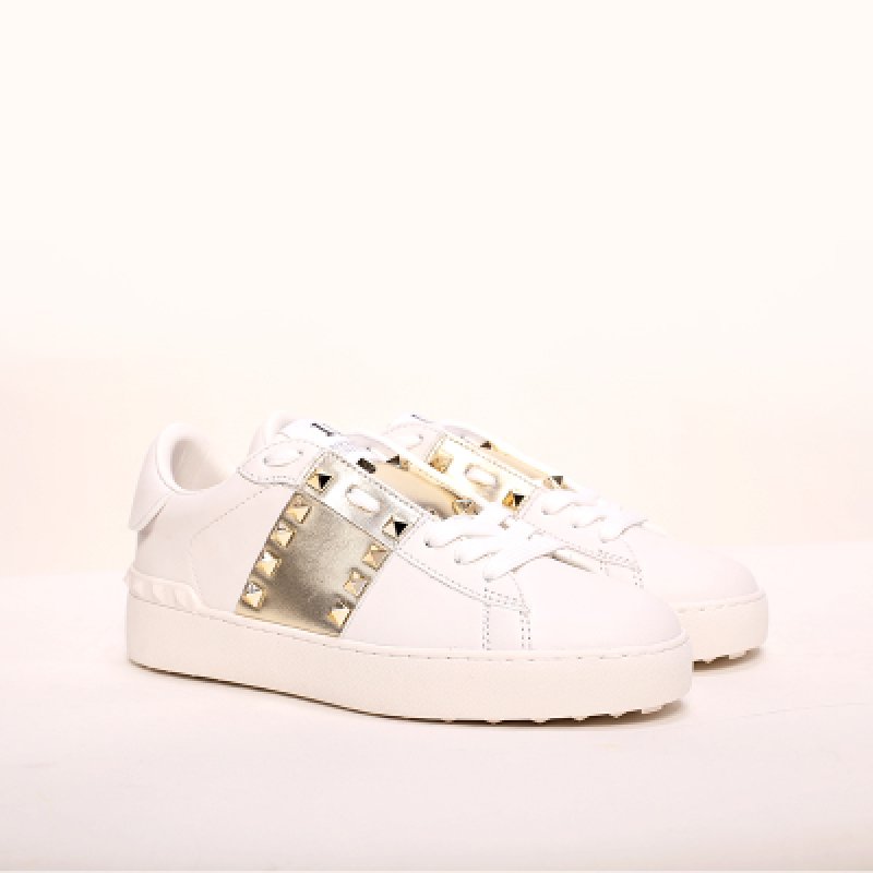 画像4: Unisex Real Leather Rockstud Untitled Leather Sneakers ユニセックス本革 本皮 レザー スタッズ付 スニーカー (4)