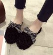 画像5: women's lamb hair curling  Flat Sandal Slipper flip-flops カーリングエコファーフラットサンダル　ミュールスリッパ (5)