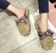 画像4: women's lamb hair curling  Flat Sandal Slipper flip-flops カーリングエコファーフラットサンダル　ミュールスリッパ (4)