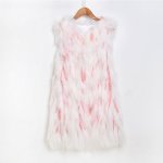 画像4: Knitted Real Raccoon Fur Vest with Fringe Tassel Sequins 編み込みリアルラクーンニットファーベスト ジャケット 毛皮 (4)