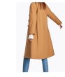 画像2:   double pocket simple long coat jacket シンプルダブルボタンロングコート (2)