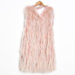 画像2: Knitted Real Raccoon Fur Vest with Fringe Tassel Sequins 編み込みリアルラクーンニットファーベスト ジャケット 毛皮 (2)