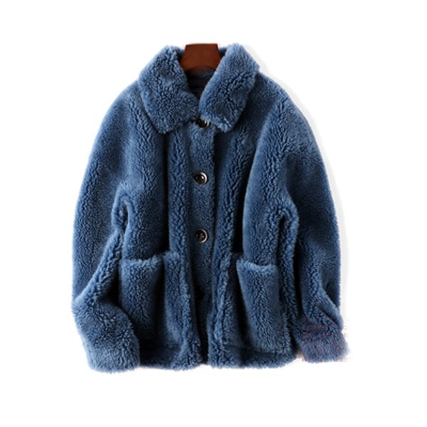 画像1: Women's Sheep Fur Oversized shearling cardigan coat Jacket シープファーオーバーサイズカーディガンジャケットコート 羊毛 (1)