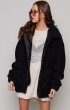 画像9: Women's Sheep Fur Oversized shearling zip up coat Jacket シープファーオーバーサイズジップアップジャケットコート 羊毛 (9)