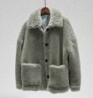画像5: Women's Sheep Fur Oversized shearling cardigan coat Jacket シープファーオーバーサイズカーディガンジャケットコート 羊毛 (5)