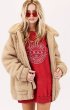 画像2: Women's Sheep Fur Oversized shearling zip up coat Jacket シープファーオーバーサイズジップアップジャケットコート 羊毛 (2)
