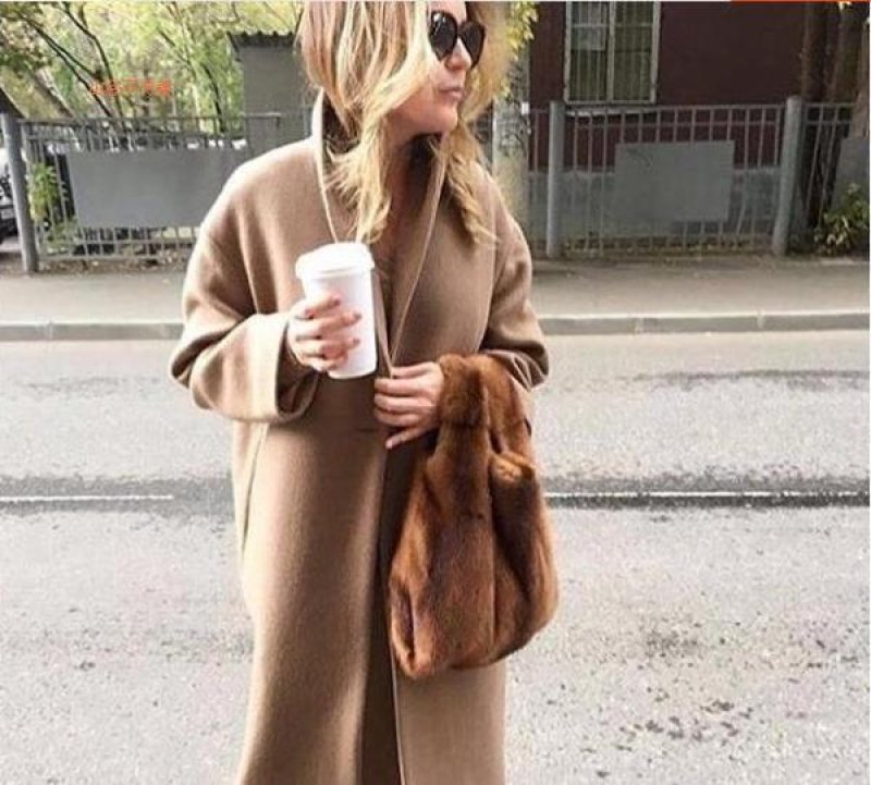 画像2: women'sReal mink fur tote bag リアルミンクファートートバッグ (2)