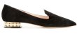 画像14: Women's Flat loafers with pearls Pumps ヒールにパールが付いたレザーフラットローファーパンプス (14)