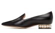 画像13: Women's Flat loafers with pearls Pumps ヒールにパールが付いたレザーフラットローファーパンプス (13)