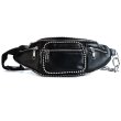 画像1: Ball Chain Studded Cass Waist Shoulder Fanny Pack Bag  ボールチェーンスタッズ付 ウエストポーチ パックショルダーバッグ  (1)