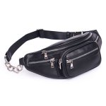 画像2: Real Leather Cass Waist Shoulder Fanny Pack Bag  リアルレザーウエストポーチ パックショルダーバッグ  (2)