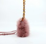 画像4: Real Ostrich Hairy Bag   リアルフェザーチェーンショルダートートバッグ (4)