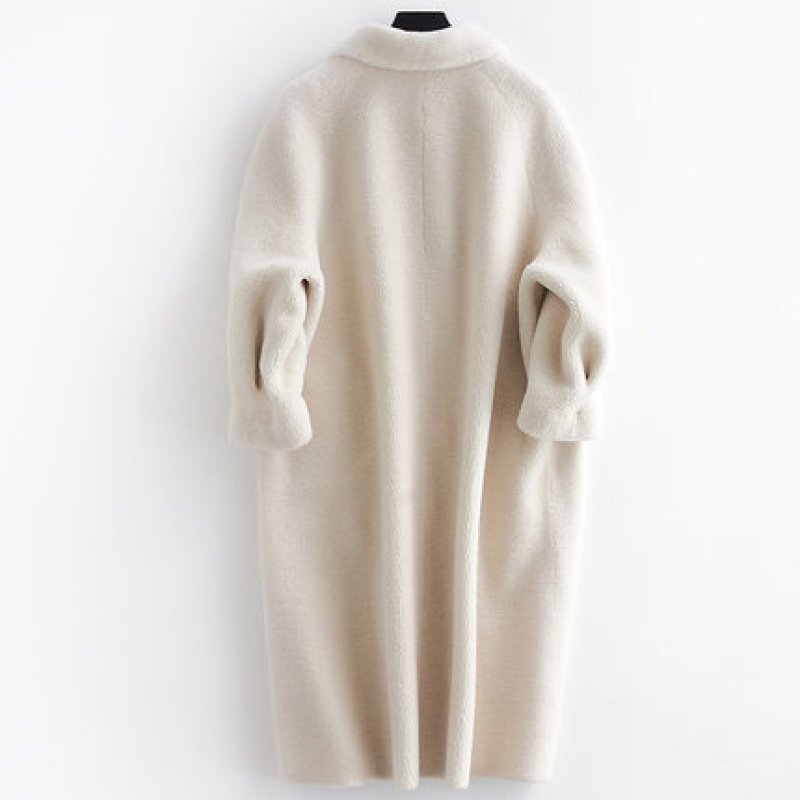 画像8: Haining fur  coatlong long sheep shearing coat シープスキンコーティングシャーリングロングコート (8)