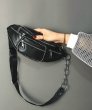 画像3: Ball Chain Studded Cass Waist Shoulder Fanny Pack Bag  ボールチェーンスタッズ付 ウエストポーチ パックショルダーバッグ  (3)