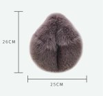 画像14: Real fox fur handcuffs hand-held furbag  tote bag   リアルフォックスファーサークル型トートバッグ (14)