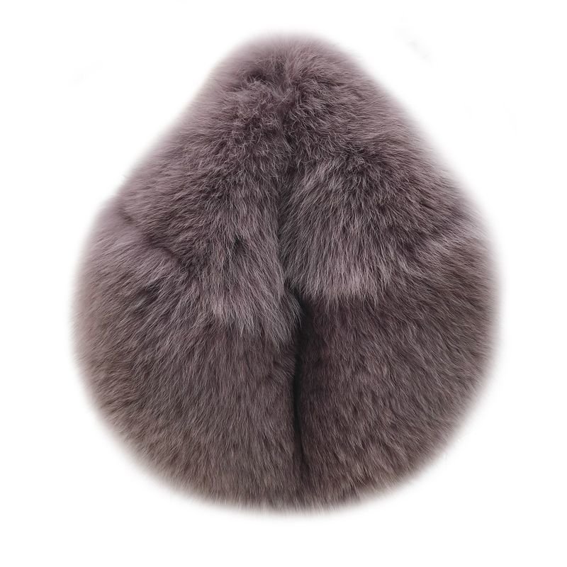 画像9: Real fox fur handcuffs hand-held furbag  tote bag   リアルフォックスファーサークル型トートバッグ (9)