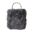 画像8: Real fox fur handcuffs Metal handletote bag   リアルフォックスファーメタルハンドルトートバッグ (8)