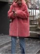 画像2: Women's  fake rabbit fur hoody coat Jacketフェイクエコラビットファーフディーコート　ジャケット (2)