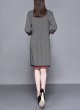 画像4: Women's  British stripe belt long coat　ツイード柄パイピングがポイントロングコート　ジャケッ (4)