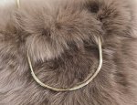 画像6: Real fox fur handcuffs Metal handletote bag   リアルフォックスファーメタルハンドルトートバッグ (6)