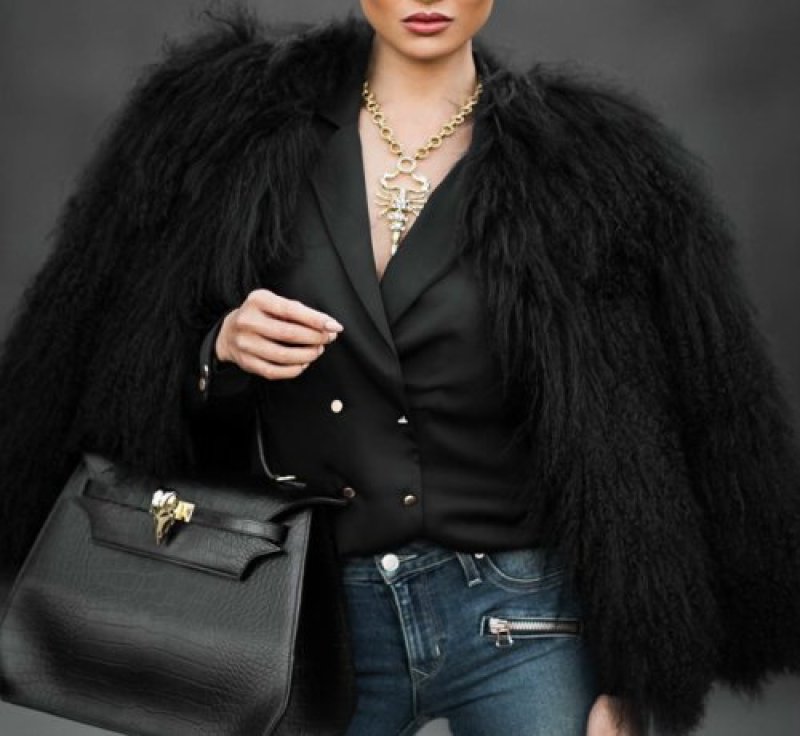 画像3: Shaggy curly fake sheep fur coat Jacket シャギーカーリーフェイクムートンファーコート (3)