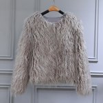画像4: Shaggy curly fake sheep fur coat Jacket シャギーカーリーフェイクムートンファーコート (4)