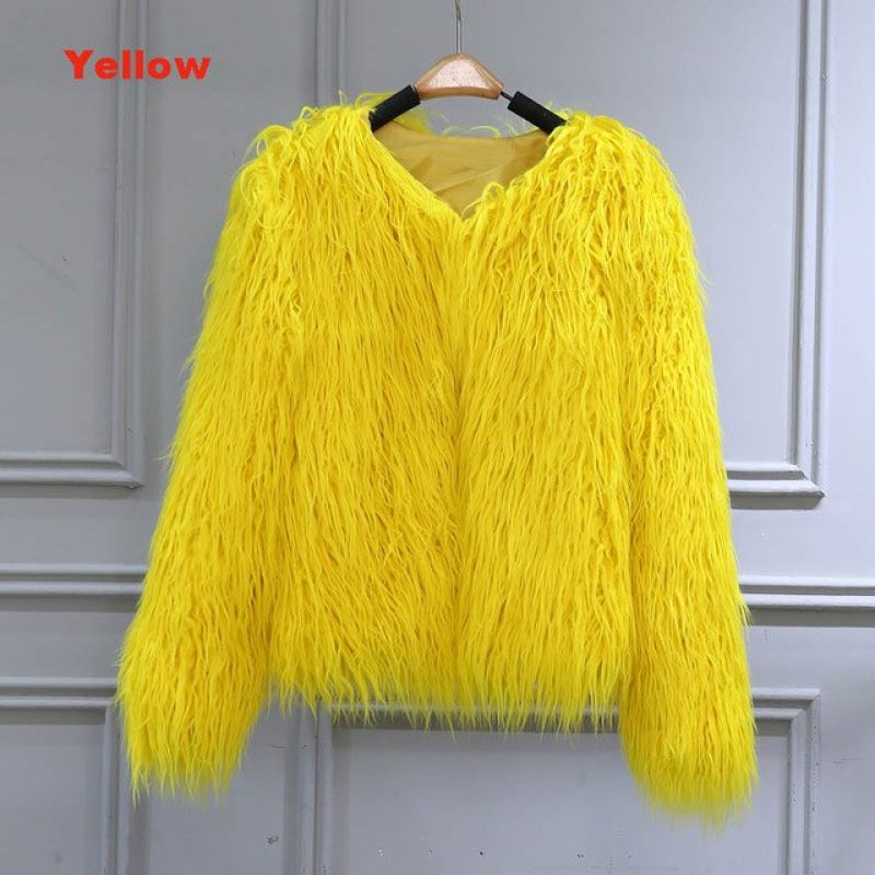 画像8: Shaggy curly fake sheep fur coat Jacket シャギーカーリーフェイクムートンファーコート (8)