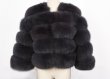 画像5: Real Fox Fur Real Fur Coat リアルフォックスファーコート ショート丈 ブロックスリーブ ボディストライプブロック (5)