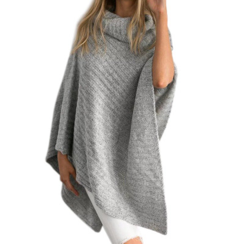 画像3: irregular Turtleneck sweater shawl変形タートルセーター　ショール　コート (3)