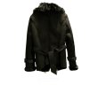 画像4:  women's  real fox fur to fake sheepskin Coat  Jacket リアルフォックスファー襟付きフェイクシープスキンジャケット　コート (4)