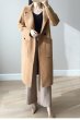 画像4:  women's long sweater coat   Jacket カシミアタッチテーラードロングコート (4)