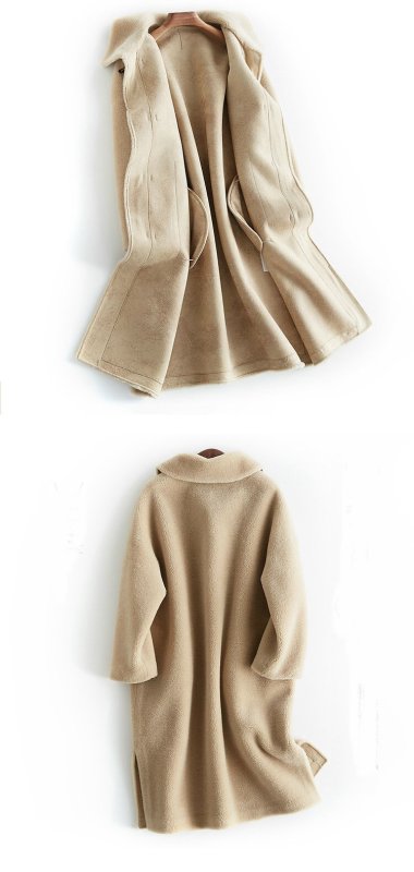 画像5:  women's sheep shearing fur long coat Jacket シープスキンロングコート (5)