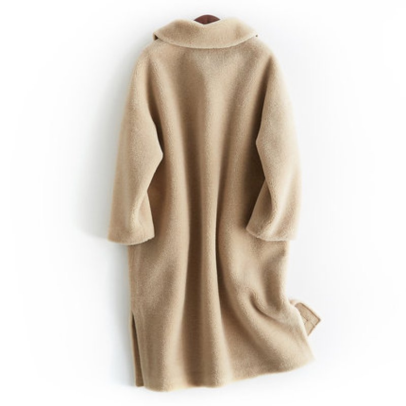 画像4:  women's sheep shearing fur long coat Jacket シープスキンロングコート (4)