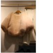 画像3: Women's simple fakerabbit Faux fur Pullover short coat sweater シンプル プルオーバー モコモコ フェイクラビットファー エコファー ポンチョ トップス コート セーター  (3)