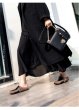 画像7: women's rabbit fur flat bottom half palm slippers  flip-flops リアルラビットファーハーフフラットサンダル　ミュールスリッパ (7)