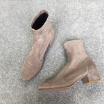 画像3: women's socks stretch boots ankle boots ソックスストレッチ本革レザーショートブーツ ブーティーブーツ (3)