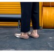 画像6: women's rabbit fur flat bottom half palm slippers  flip-flops リアルラビットファーハーフフラットサンダル　ミュールスリッパ (6)