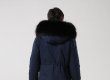 画像5: ブラック＆ネイビー メンズ Mens Real Fox Fur Real Fur Liner Hoodie Military Coat Long リアルファーフード&ライナー付ミリタリーモッズコート (5)