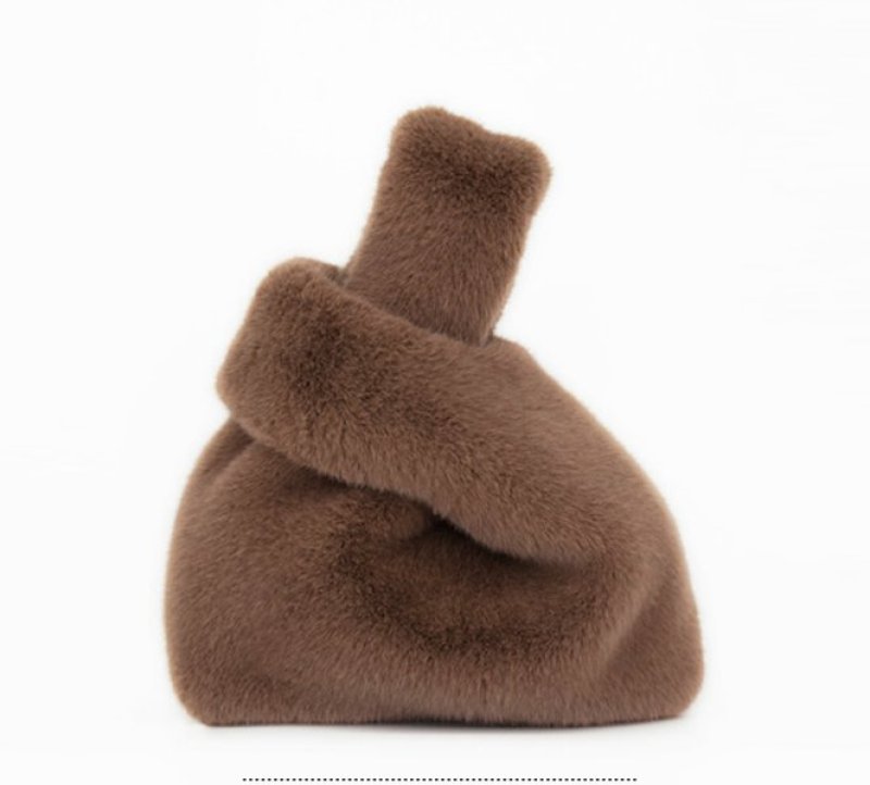 画像6: New Women's Fake mink fur bag フェイク ミンク ファー トート バッグ (6)