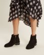 画像5: Women’s Leather ankle flat pearl and boots 本革レザーパール付フラットショートブーツ (5)