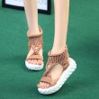 画像5: women's Knitted Sandals flat shoes　ウールニット発泡ウレタンサンダル シューズ　4カラー(2) (5)