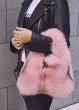 画像8: Real fox fur hairy fur bag  tote bag   リアルフォックスファーサークル型トートバッグ (8)