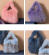 画像11: Real fox fur hairy fur bag  tote bag   リアルフォックスファーサークル型トートバッグ (11)